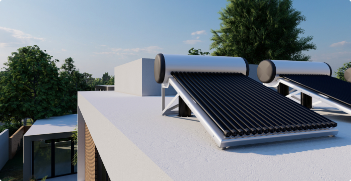 Solar Panels Integrated with Roofing